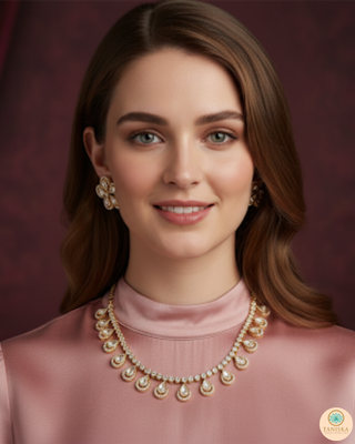 The Aurelia Floral Kundan Necklace Set