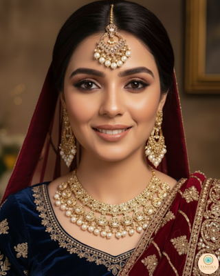The Royal Pearl-Droplet Necklace Set