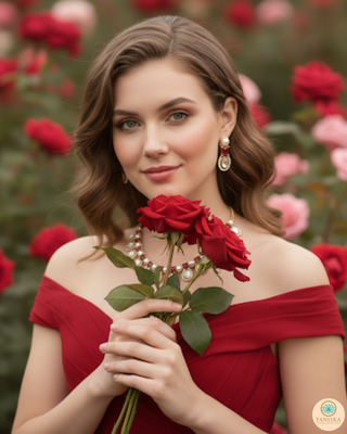 The Verra Necklace Set (Red)