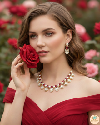 The Verra Necklace Set (Red)