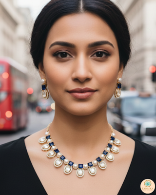 The Verra Necklace Set (Royal Blue)