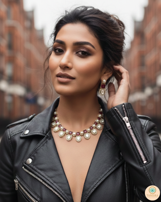 The Verra Necklace Set (Red)