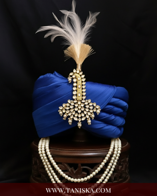 The Grand Vizier | Ornate Kundan & Ivory Plume Kalgi