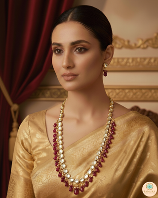 The Sovereign Ishani Ruby-Tone Heritage Haar (Hot Pink)