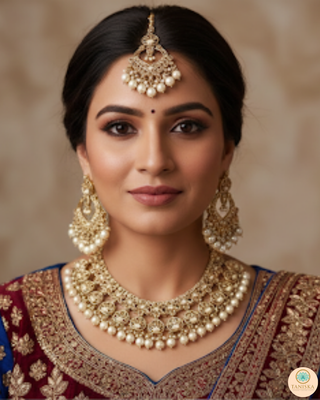 The Royal Pearl-Droplet Necklace Set