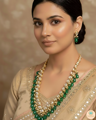 The Sovereign Ishani Heritage Haar (Emerald)