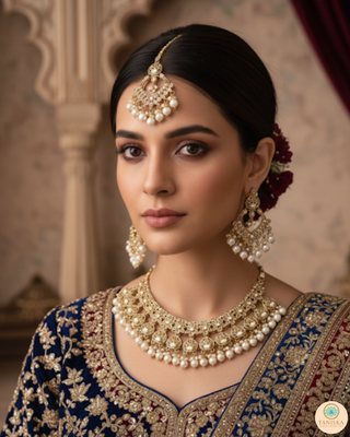 The Royal Pearl-Droplet Necklace Set