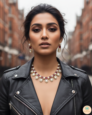 The Verra Necklace Set (Red)