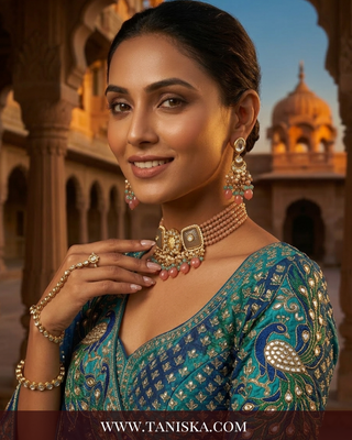 The Mayura Imperial Meenakari Choker Set