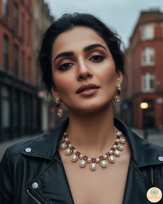 The Verra Necklace Set (Red)