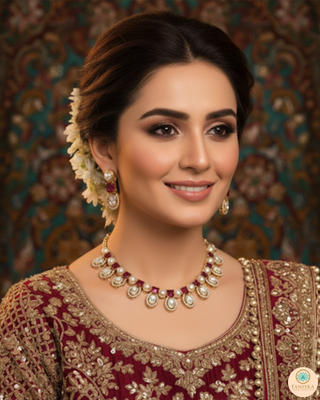 The Verra Necklace Set (Red)