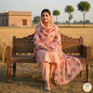 The Rose Garden Phulkari Dupatta