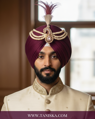 The Maharaja’s Crest | Heritage Paisley Kalgi