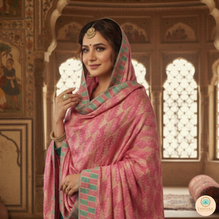 The Royal Rubellite Phulkari Dupatta