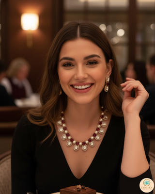 The Verra Necklace Set (Red)