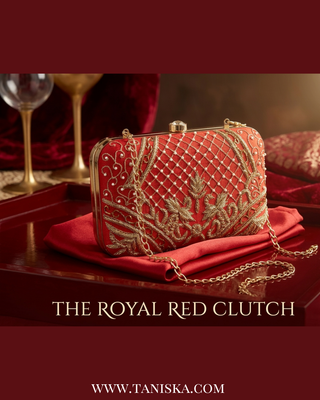 The Vermillion Heritage Bridal Clutch