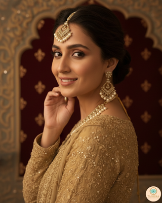 The Majestic Pearl-Droplet Necklace Set
