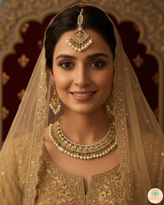 The Majestic Pearl-Droplet Necklace Set