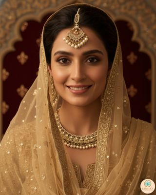 The Majestic Pearl-Droplet Necklace Set