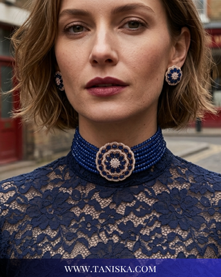 The Kensington Sapphire Choker Set