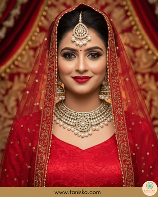 Golden 2 Traditional Necklace Set - Antique Gold