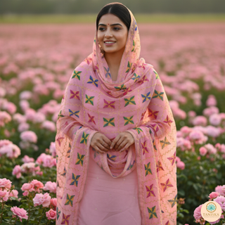 The Rose Garden Phulkari Dupatta