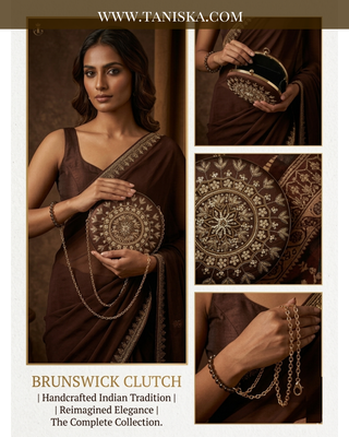 The Espresso Mandala Artisan Circle Clutch