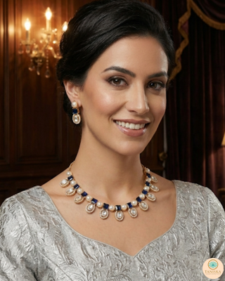 The Verra Necklace Set (Royal Blue)