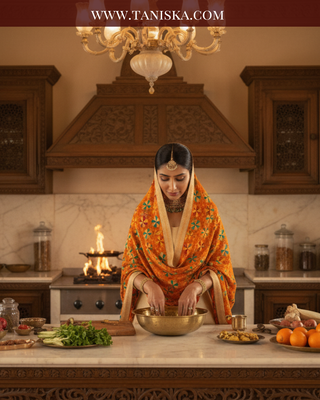 The Virasat Bagh | Hand-Embroidered Dholi Phulkari Dupatta