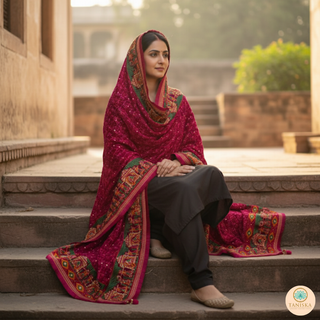 The Dholi Baarat Phulkari Dupatta
