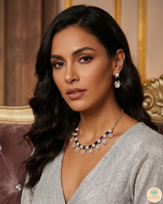 The Verra Necklace Set (Royal Blue)