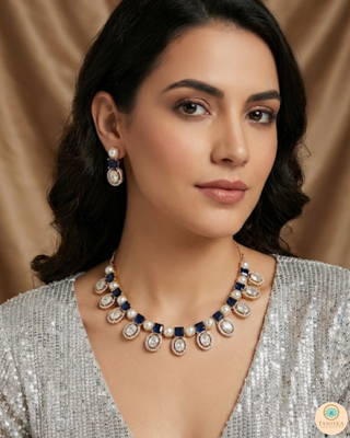 The Verra Necklace Set (Royal Blue)