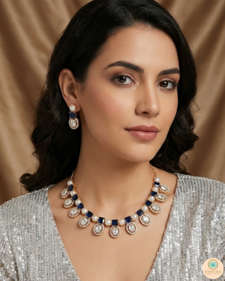 The Verra Necklace Set (Royal Blue)