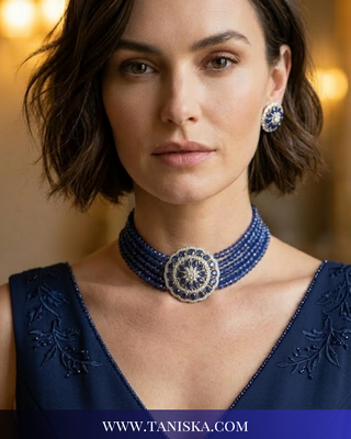 The Kensington Sapphire Choker Set