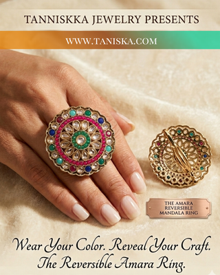The Amara Reversible Mandala Ring