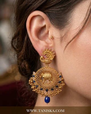 Royal Polki & Emerald Jhumkas