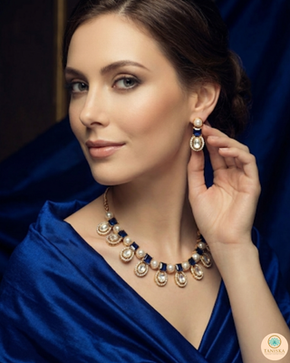 The Verra Necklace Set (Royal Blue)