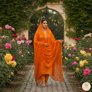 The Citrine Fire Phulkari Dupatta
