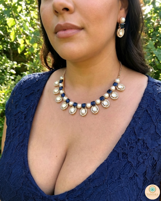 The Verra Necklace Set (Royal Blue)