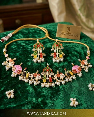 The Barat Heritage Meenakari Set