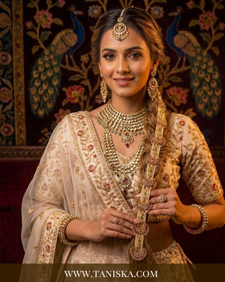 Imperial Pachi Kundan Bridal Choti