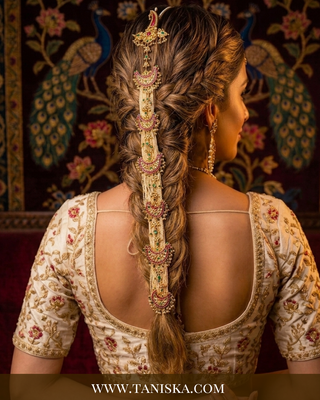 Imperial Pachi Kundan Bridal Choti