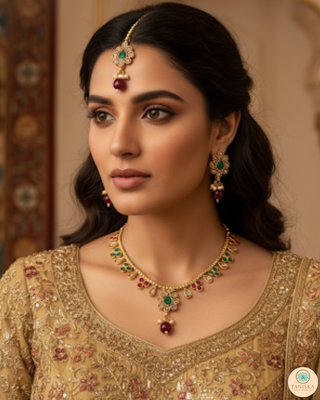The Navratna Necklace Set