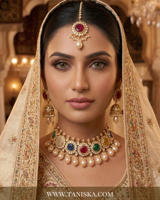 Navratna Inspired Multicolored Bridal Set