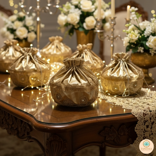1 Multi-Purpose DORI RUMAL (Gift Bag, Thaal Cover, Potli Bag - Perfect for: Indian Wedding, Shagan Ceremony, Chunni Charhana, Bridal Shower, Baby Shower, Maiyan, Weddings, Favors, Shaadi, Walima)
