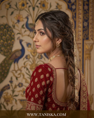 Imperial Pachi Kundan Bridal Choti
