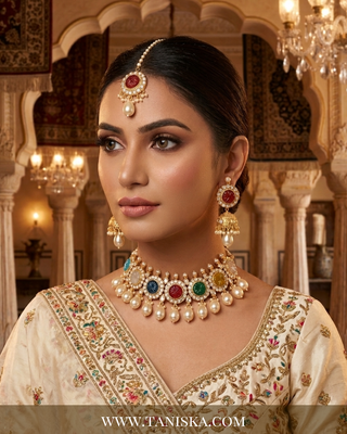 Navratna Inspired Multicolored Bridal Set