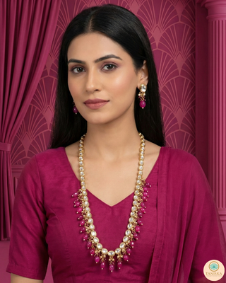 The Sovereign Ishani Ruby-Tone Heritage Haar (Hot Pink)