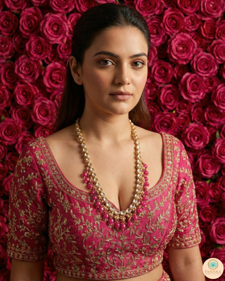The Sovereign Ishani Ruby-Tone Heritage Haar (Hot Pink)