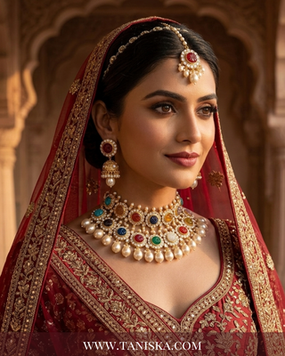 Navratna Inspired Multicolored Bridal Set